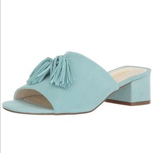 Anne Klein Salome Suede Heeled Sandal